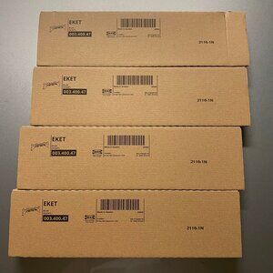 Pack of 4 IKEA EKET Mounting Suspension Rail 13 3/4 " 003.400.47